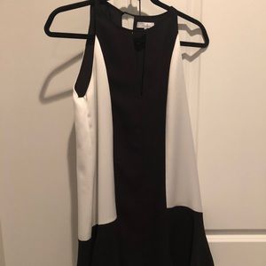 Parker Black & White Dress